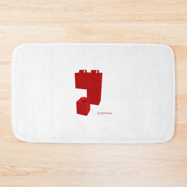 Item preview, Bricks puzzle comma | punctuation mark designed and sold by trepiu.
