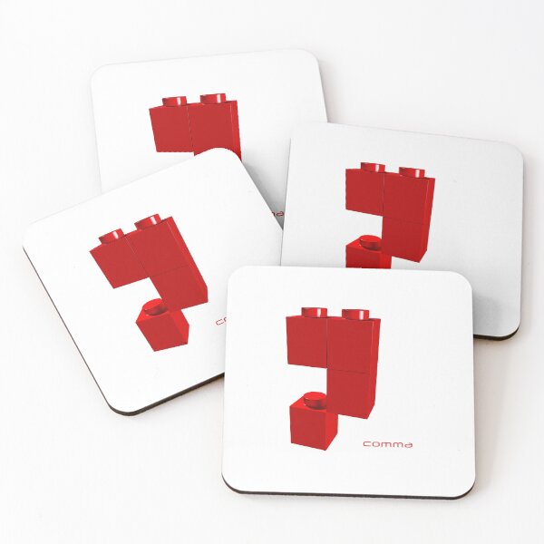 Item preview, Bricks puzzle comma | punctuation mark designed and sold by trepiu.