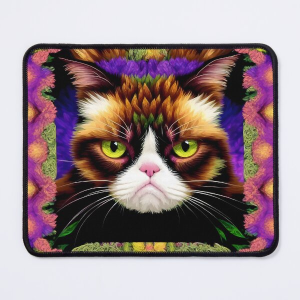 Item preview, Trippy DMT Grumpy Cat- Colorful designed and sold by Aaron2610.