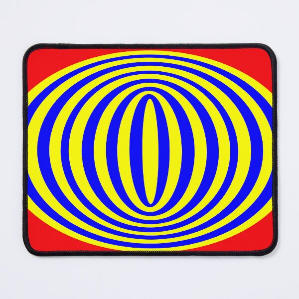 Item preview, Yellow and Blue Elipse  designed and sold by GEOMETRIC ART   .