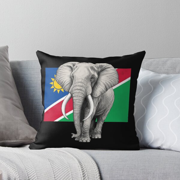 Item preview, Elephant Flag of Namibia designed and sold by NicGrayGraphic.