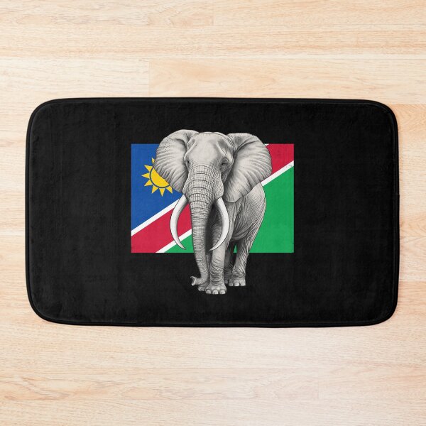 Item preview, Elephant Flag of Namibia designed and sold by NicGrayGraphic.