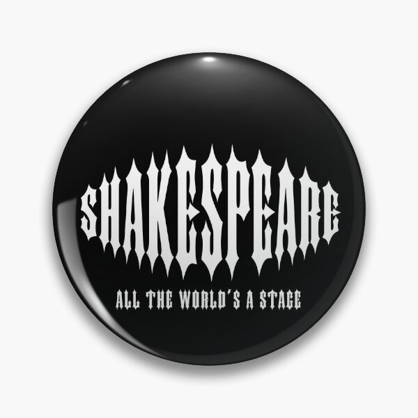 Item preview, SHAKESPEARE. ALL THE WORLD'S A STAGE. WHITE. designed and sold by 5hertz.