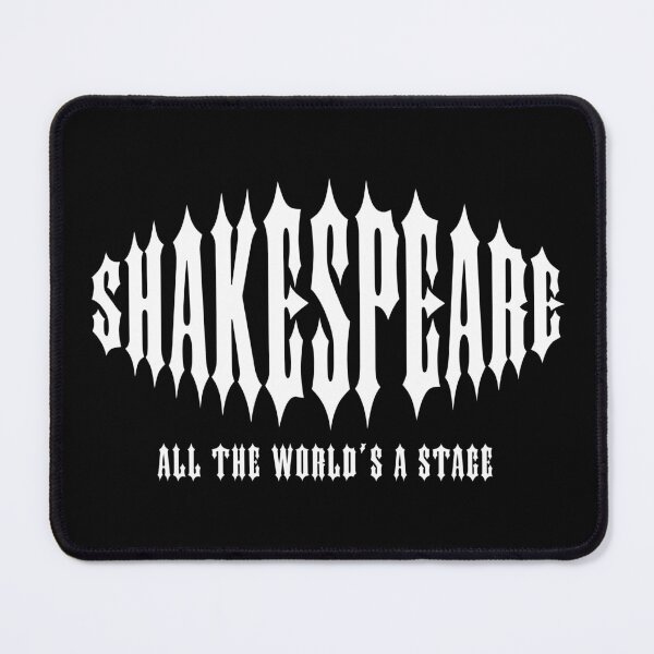 Item preview, SHAKESPEARE. ALL THE WORLD'S A STAGE. WHITE. designed and sold by 5hertz.