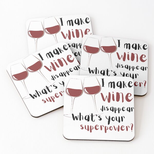 Item preview, I Make Wine Disappear Whats Your Superpower Design designed and sold by VandJStore.