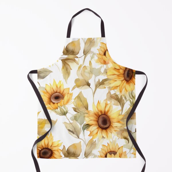 Item preview, Watercolor sunflowers - floral pattern designed and sold by ZolwPodroznik.