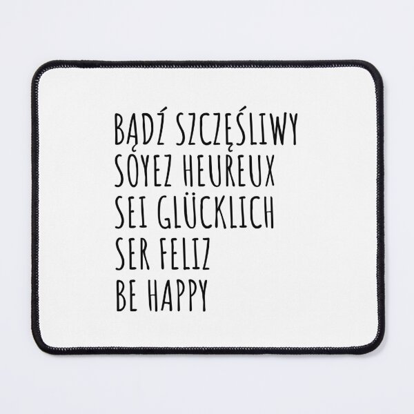 Item preview, Multilingual Happiness: Be Happy in 5 Languages designed and sold by ZenHorn.