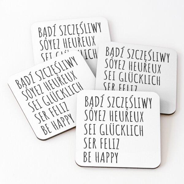 Item preview, Multilingual Happiness: Be Happy in 5 Languages designed and sold by ZenHorn.