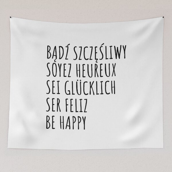 Item preview, Multilingual Happiness: Be Happy in 5 Languages designed and sold by ZenHorn.
