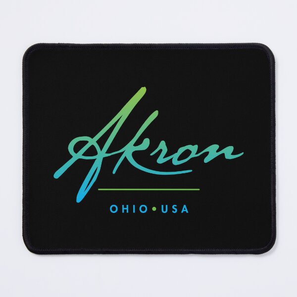 Item preview, Akron Ohio Typographic Design designed and sold by Futurebeachbum.