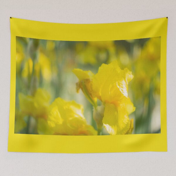Item preview, Interesting, beautiful flower background, wallpaper, Iris yellow designed and sold by SvarunPogani.
