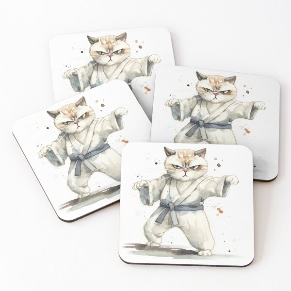 Item preview, Karate Cat  designed and sold by SamuraiCats.