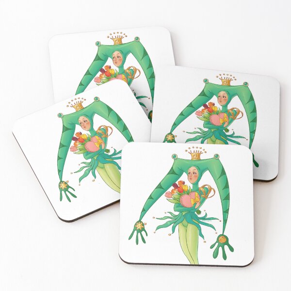 Item preview, Frog Jester with Tulips and Chocolates designed and sold by Maysoulrose.
