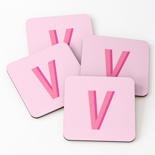 Artikelvorschau, V Rosa Monogramm entworfen und verkauft von mbstickerco20.