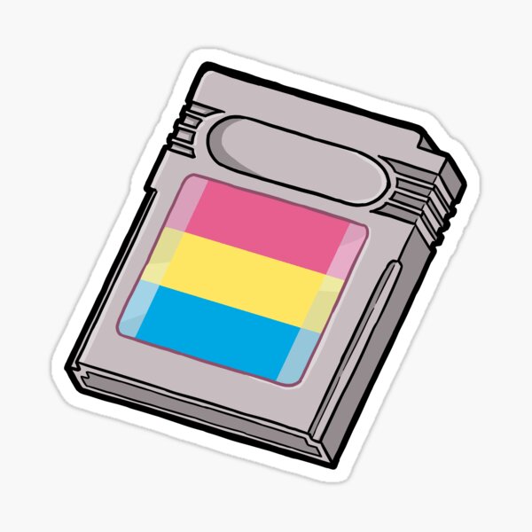 Pan Pride Game Cartridge Sticker