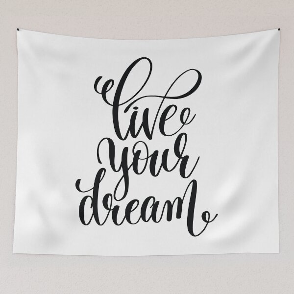 Item preview, Live Your Dream / Startup Inspirational Quote designed and sold by ProjectX23.