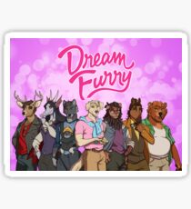 Dream Furry (Dream Daddy Parody) Sticker