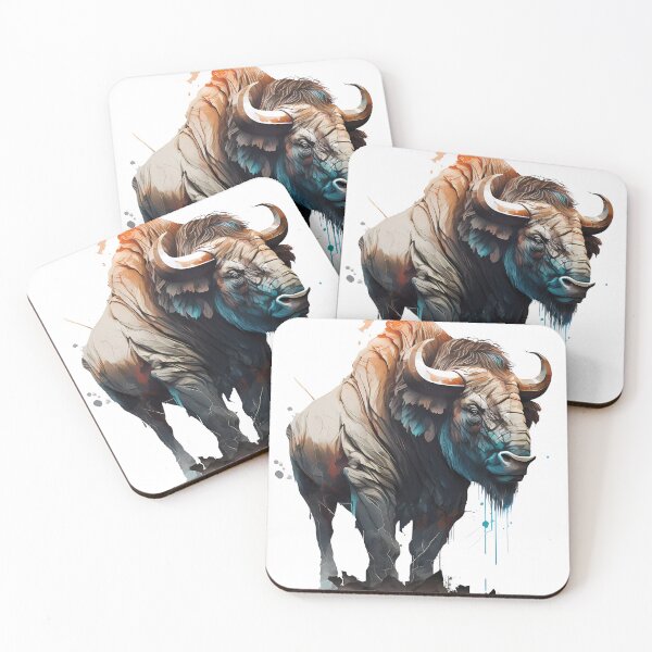 Item preview, African Buffalo, Powerful and Formidable Animal,  designed and sold by MVDigitalArt.