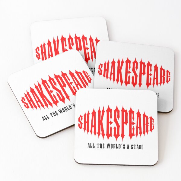 Item preview, SHAKESPEARE. ALL THE WORLD'S A STAGE. RED/BLACK. designed and sold by 5hertz.