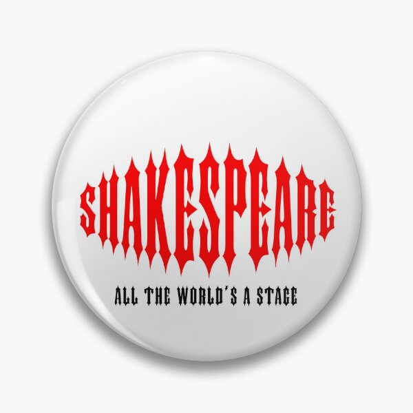 Item preview, SHAKESPEARE. ALL THE WORLD'S A STAGE. RED/BLACK. designed and sold by 5hertz.