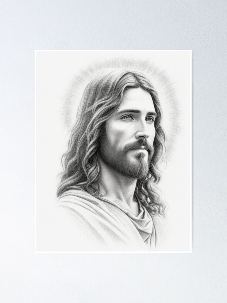 JESUS, Pencil, Drawings, buy original art