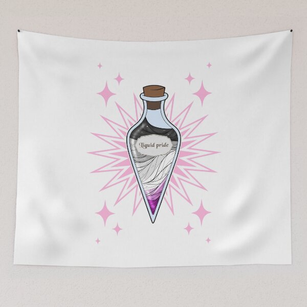 Aperçu de l'œuvre Fierté liquide (drapeau asexué) créée et vendue par ObsidianDaz.