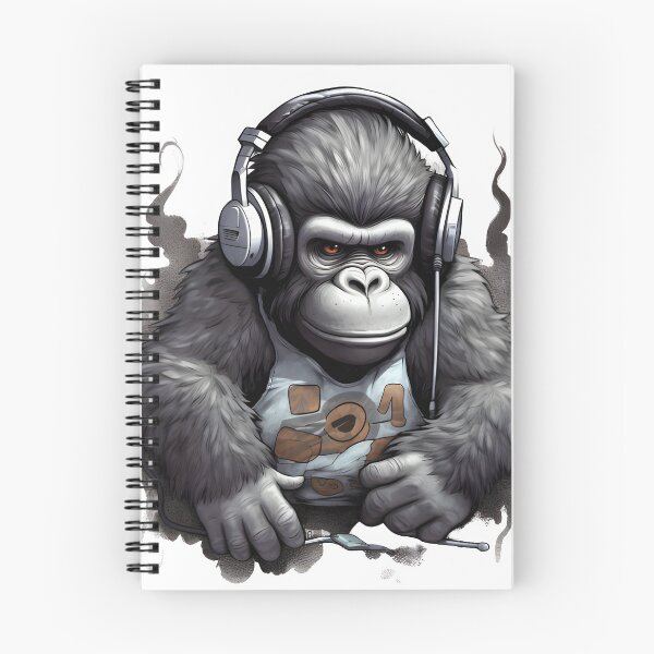 Item preview, Audio Ape: Mini Gorilla with a Headset designed and sold by Blackstylez.