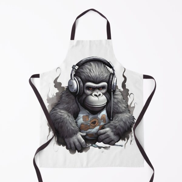 Item preview, Audio Ape: Mini Gorilla with a Headset designed and sold by Blackstylez.