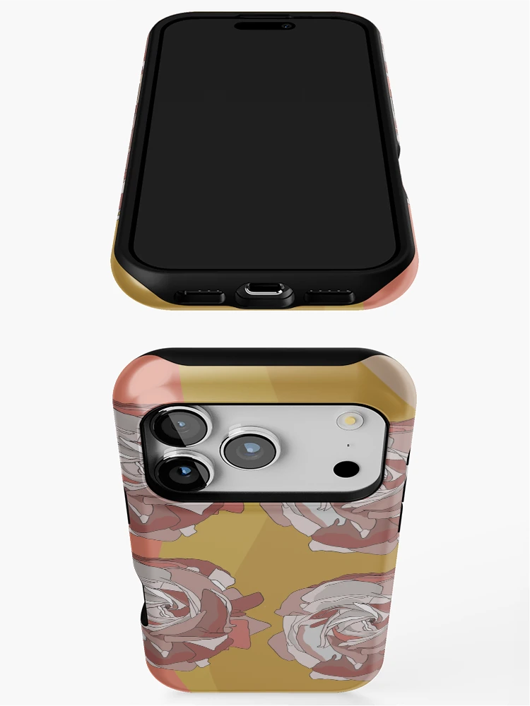 Thumbnail 3 of 4, iPhone Case, Retro Roses designed and sold by Aab-Rangi.