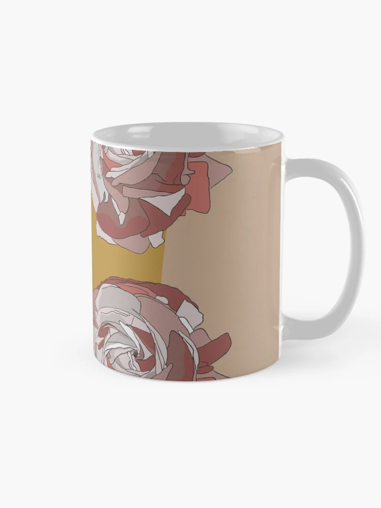 Thumbnail 3 of 6, Coffee Mug, Retro Roses designed and sold by Aab-Rangi.