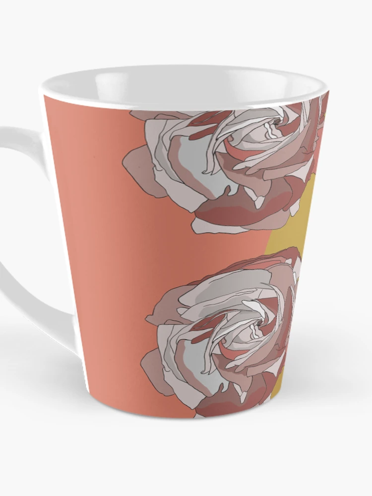 Thumbnail 3 of 4, Coffee Mug, Retro Roses designed and sold by Aab-Rangi.