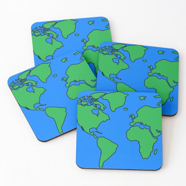 Item preview, Simplified Map of Earth designed and sold by Maxara.