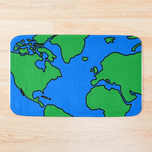 Item preview, Simplified Map of Earth designed and sold by Maxara.