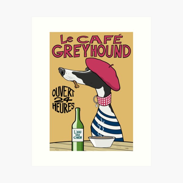 Item preview, Le Café Greyhound designed and sold by jameshardy.