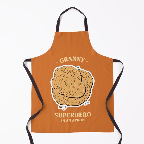 Item preview, Granny: Superhero in an Apron Grand Mothers Day designed and sold by Winter--Flowers.