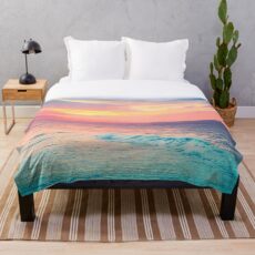 Hookipa Surf Sonnenuntergang Fleecedecke