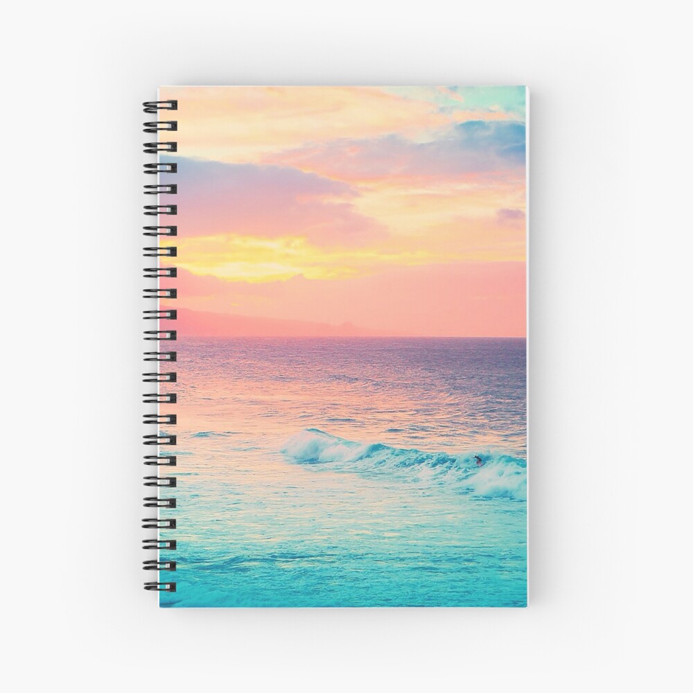 Hookipa Surf Sunset Spiral Notebook