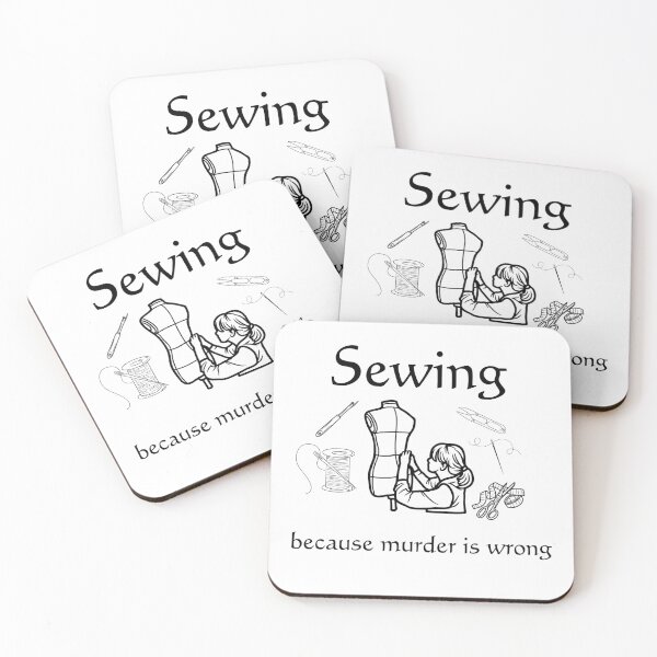 Item preview, Sewing - because murder is wrong.  designed and sold by razaldo.