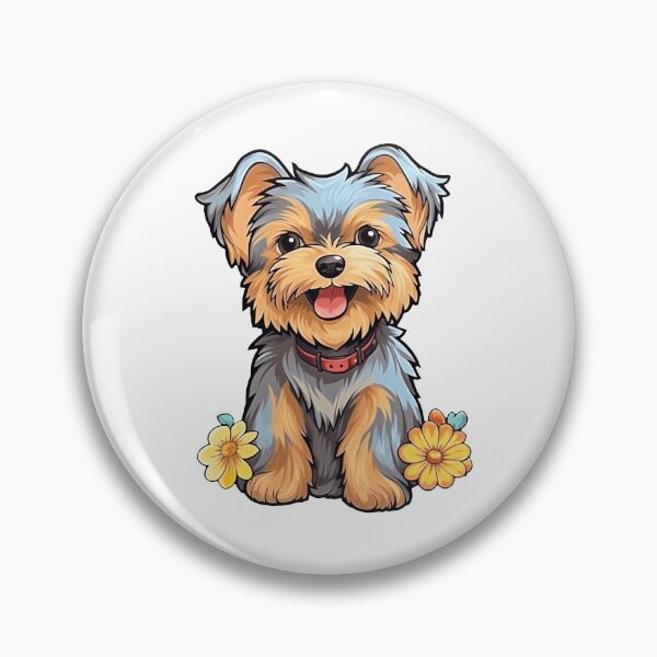 Item preview, Parti Yorkie Sticker designed and sold by lavroshh.