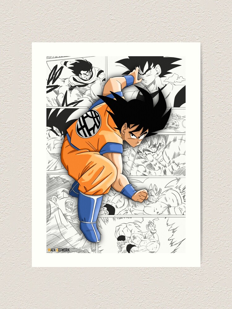 Son Goku Super Sayajin, an art print by Inga Lauskan - INPRNT