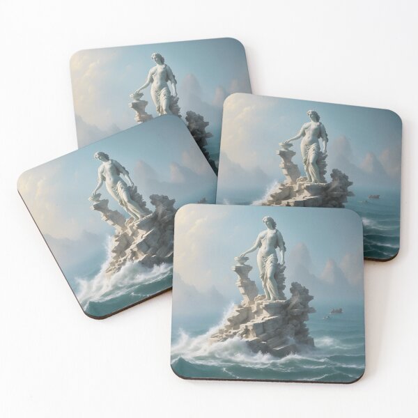 Item preview, Female Roman Statue in Ocean - Painting designed and sold by Aaron2610.