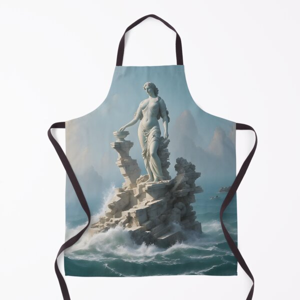 Item preview, Female Roman Statue in Ocean - Painting designed and sold by Aaron2610.