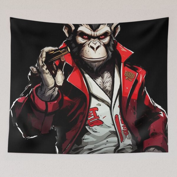 Item preview, Monkey Thug life designed and sold by hennahsheikh.