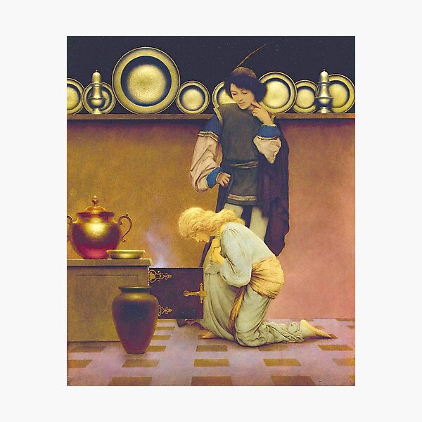 Item preview, Maxfield Parrish. Violetta and the Knave designed and sold by likiska.