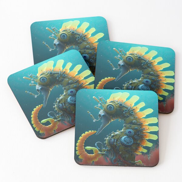 Item preview, Neon Spiral Seahorse designed and sold by Cosmic-graphics.