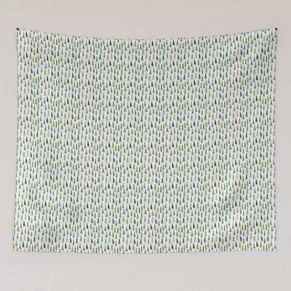 Item preview, Green Forest Repeating Pattern Wallpaper  designed and sold by SunshineSales.