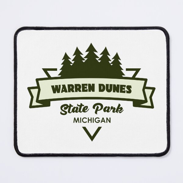 Item preview, Warren Dunes State Park Michigan Trees And Ribbon designed and sold by bivenart.
