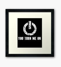 Valentine's Day Hoodie for geeks and nerds Framed Print