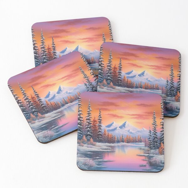Item preview, Snowed mountains landscape designed and sold by AP-Tees.