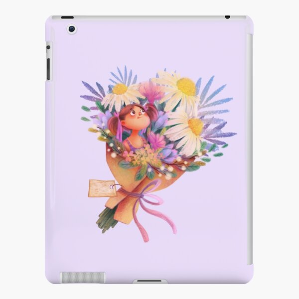 Spring/Summer Flower Bouquet Cute Girl iPad Snap Case